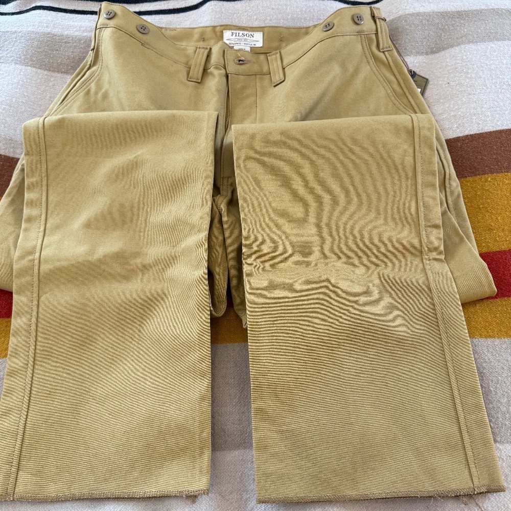 Filson Dry Tin Cloth Pants - Made in USA -  RARE - Discontinued
